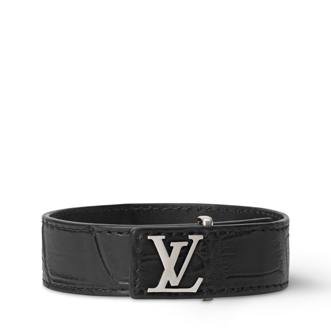 Louis Vuitton ブラック ブレスレット LV Slim Crocodile Bracelet - Men - Fashion Jewelry | LOUIS VUITTON ®
